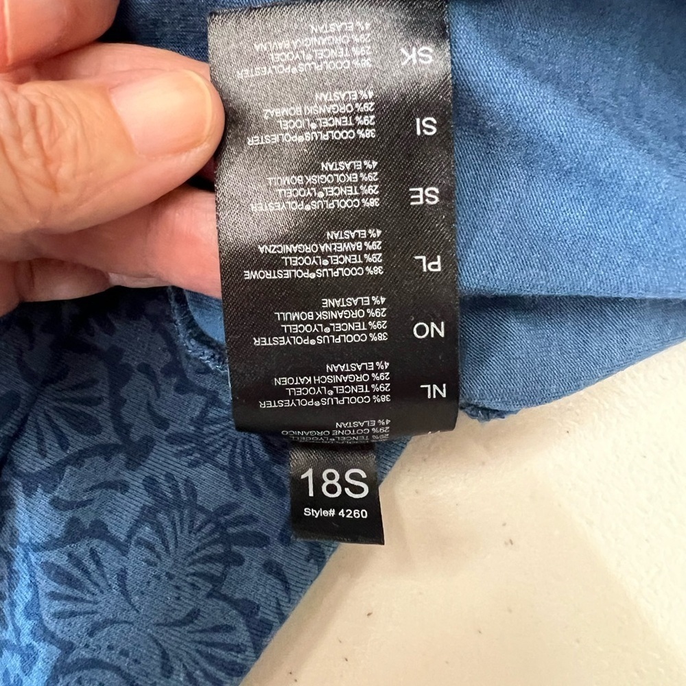 Kuhl Oriana Open Back Short Sleeve Tidal Blue Dress Size M - Picture 9 of 9